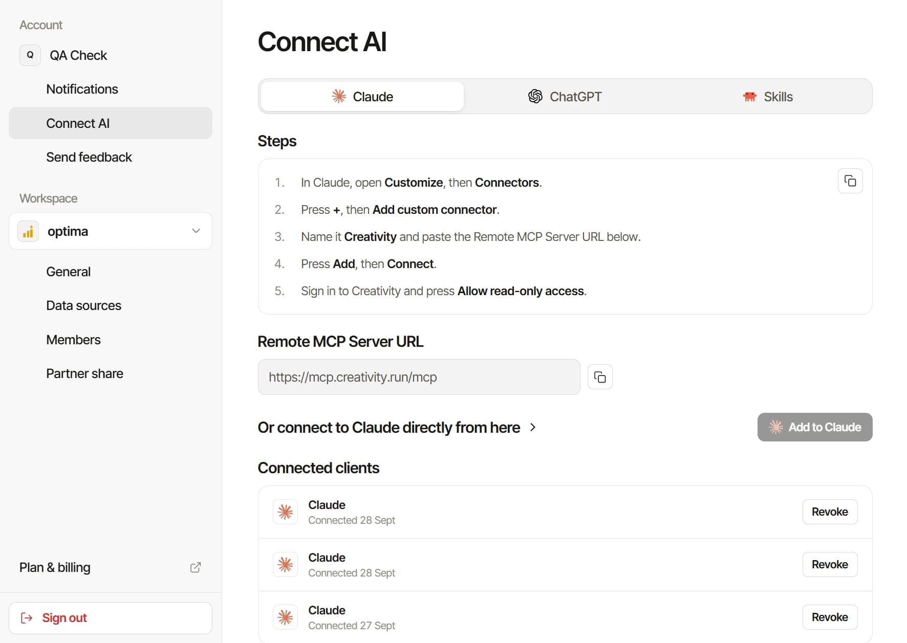 Connect AI — Creativity MCP for Claude and ChatGPT